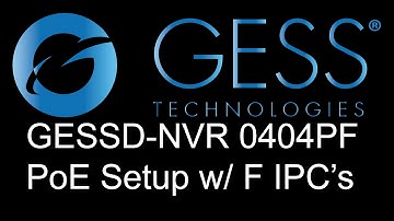 Program GESS Technologies F-Series NVR w/ F-Series IP Cameras