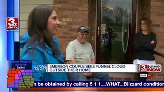 Emerson Couple Watched Funnel Cloud Unfold Outside Their Home