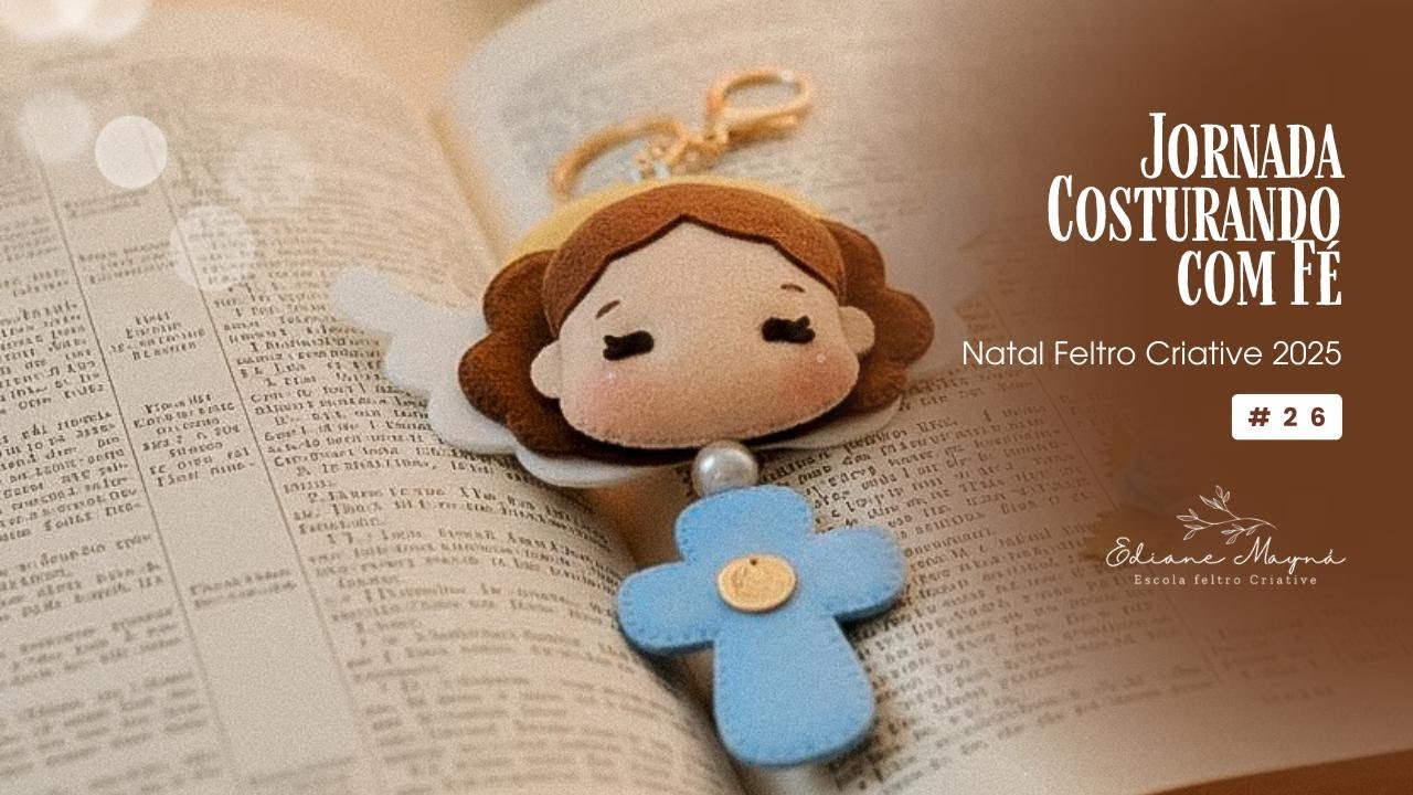 ✨ AULA  IMPERDÍVEL!  ✨MOLDE EM PDF: CHAVEIRINHO ANJO DA ESPERANÇA