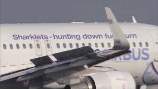 A milestone first flight for Airbus Sharklets