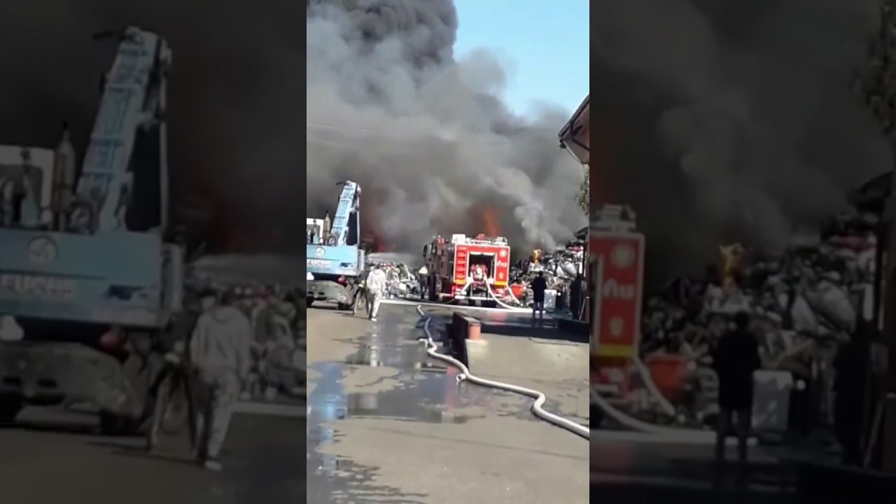 Incendiu depozit fier vechi Burdujeni, Suceava