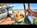 CATCH &amp; COOK Spicy Korean Ramyeon “Cheat Meal” - SOLO TRUCK CAMPING