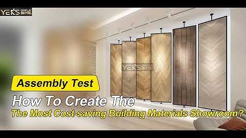 Double-sided rotating wooden floor display stands