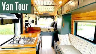 159 Promaster Van Tour // Built to Hit the Road! Ram Promaster 159 High Roof