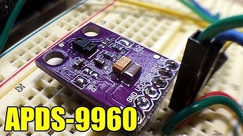How to use a gesture sensor with Arduino (ADPS-9960)