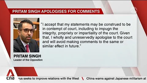 Pritam Singh apologises, accepts his statements on TV show may be in contempt of court