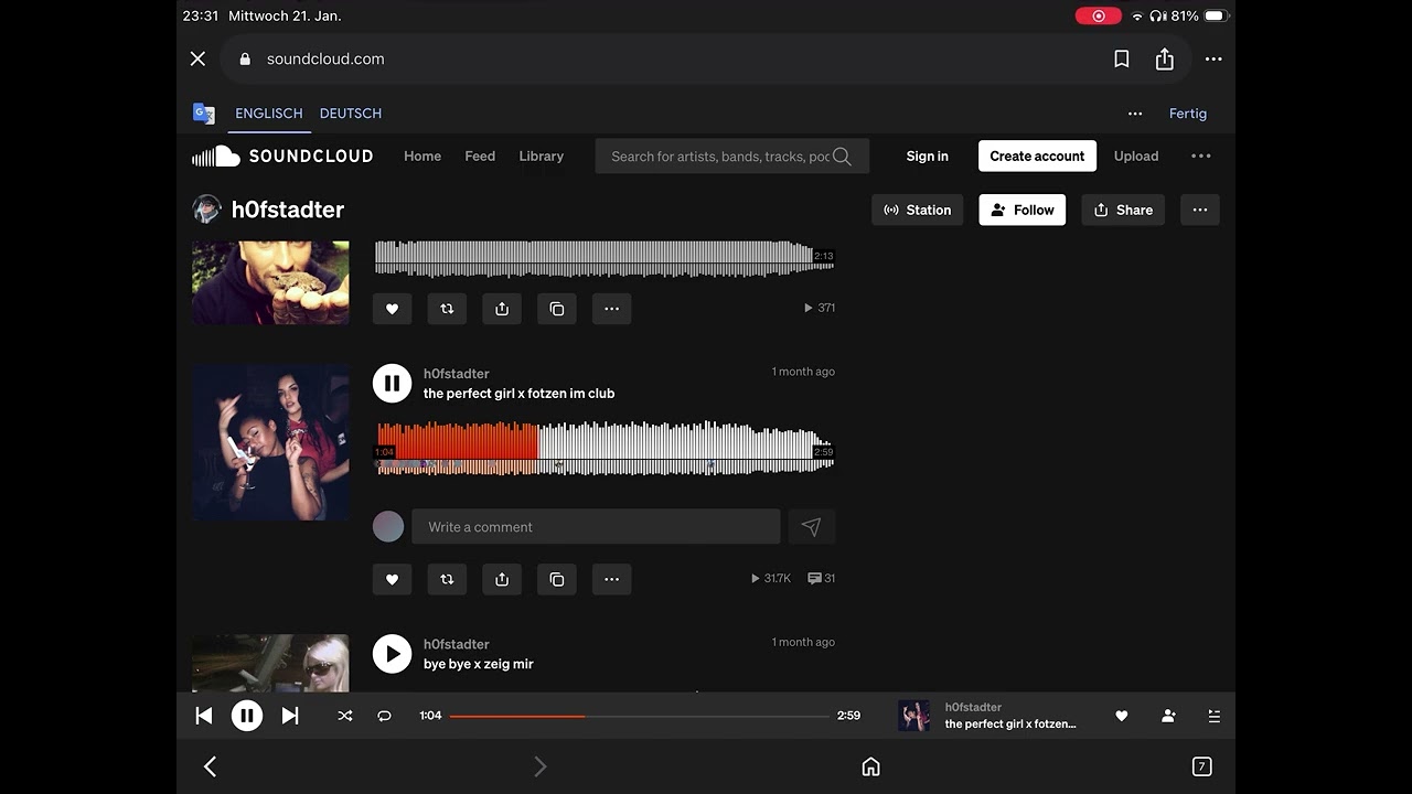 the perfect girl x fotzen im club