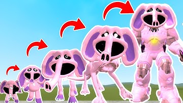 EVOLUTION OF NEW TITAN DUBBA DUBBAPHANT FROWNING SMILING CRITTERS POPPY PLAYTIME 3 In Garry