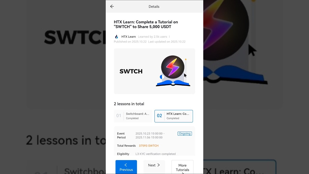 htx learn & earn ( SWTCH)
