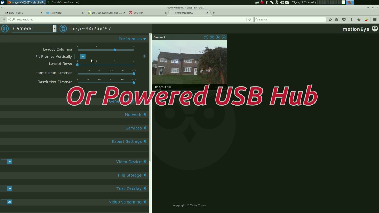 Motioneye OS...Linux Home Security With Your Raspberry Pi..!! YouTube