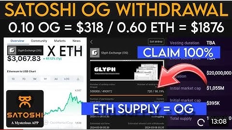 Satoshi Og coin Link address | Glyph exchange