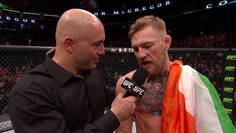 Fight Night Boston: Conor McGregor and Jose Aldo Octagon Interviews