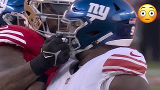 Trent Williams THROWS PUNCH at A'Shawn Robinson (No Ejection) 😳 49ers vs Giants Highlights