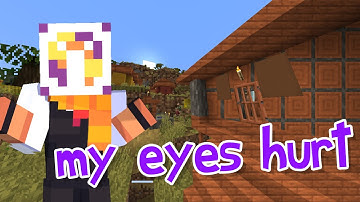 beating minecraft with the WORST  Shaders on
