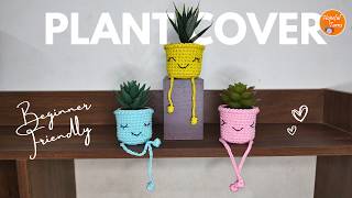 Cute Crochet Plant Pot Cover | Mini Succulent Pot Holder / Jar Cozy For Beginners | Hopeful Turns by Hopeful Turns 1,937 views 1 month ago 27 minutes