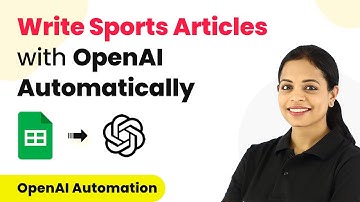 How to Write Sports Articles Using OpenAI - Article Generator