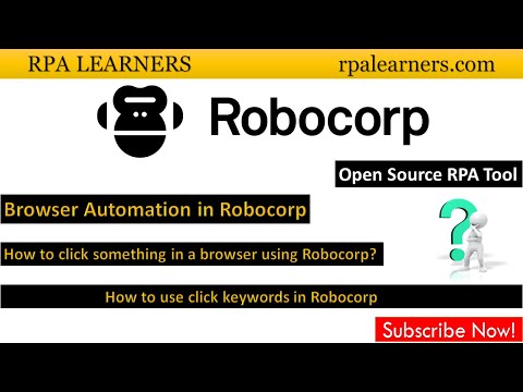 How to click something in a browser using Robocorp | How to use click keywords in Robocorp