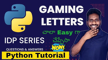 Python IDP Exam Game of Letters Question & Answer | How Pass #idp test  Python Tutorial #crack #idp