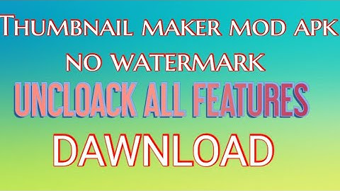thumbnail maker mod apk without watermark 2020| full unlock or premium #  best for youtuber