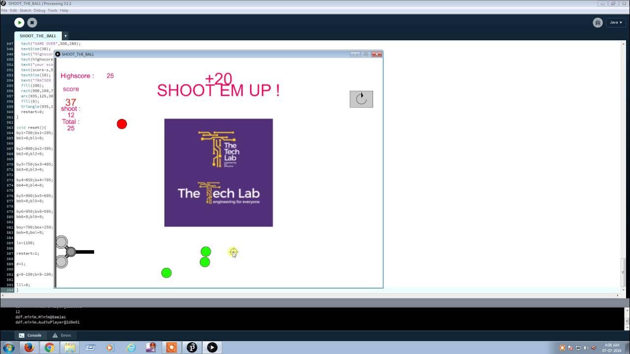shooting game with processing by nnnnoooorrrr YouTube