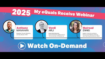 Learn How to Verify Credentials with Confidence - My eQuals Receive - On-Demand Webinar Recording