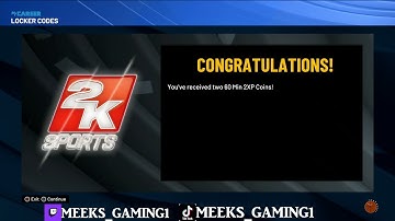 New 2K22 Locker Code 2X XP! Sub For More