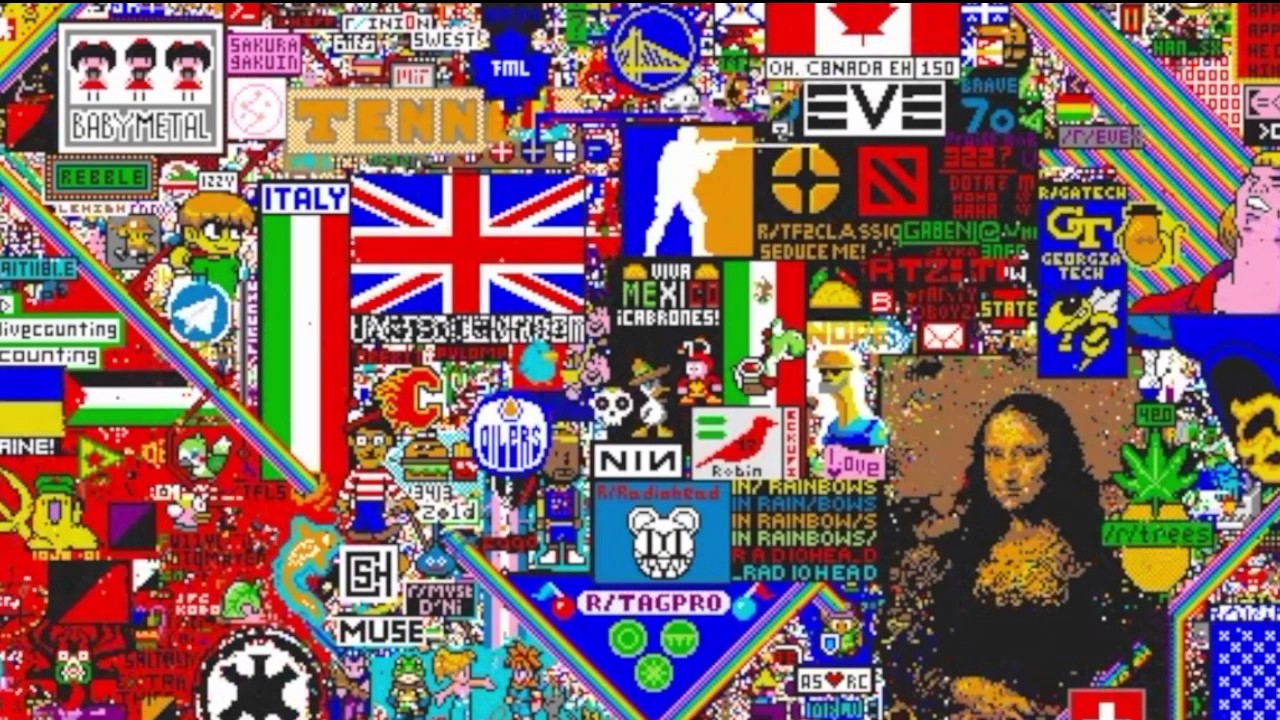 ULTIMATE REDDIT r/place TIMELAPSE - YouTube