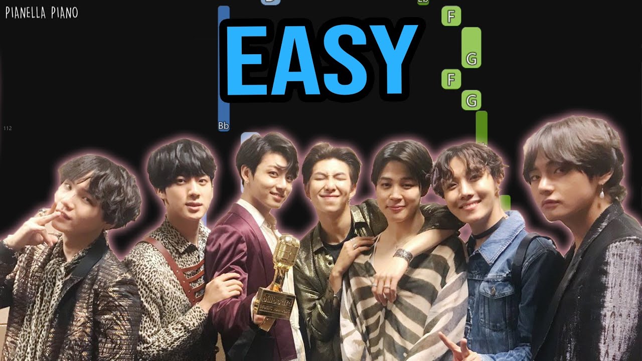 BTS - Crystal Snow | EASY Piano Tutorial by Pianella Piano