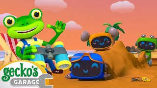 Magnetic Sandcastle Search | Go Gecko's Garage! | Kids Cartoons