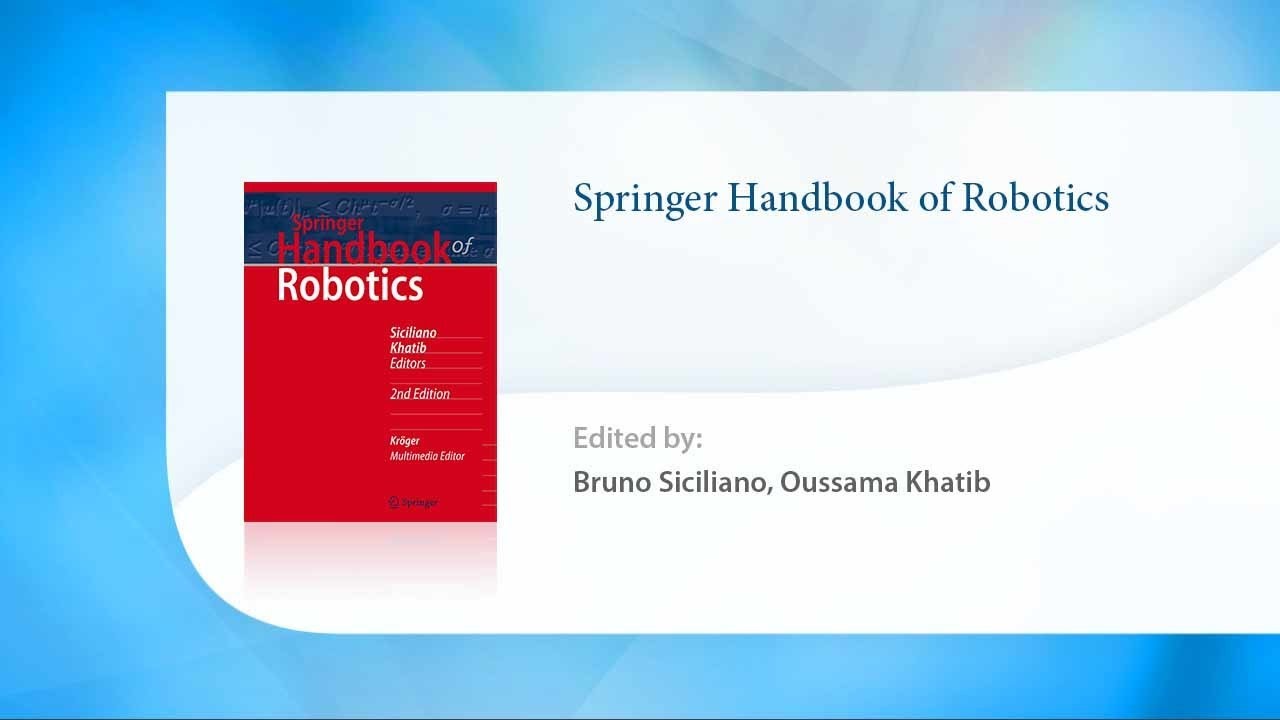 Springer Handbook Robotics - YouTube