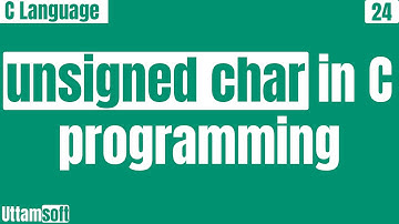 unsigned char in c programming | size of | range of | format specifier