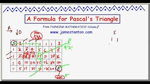 A Formula for Pascal