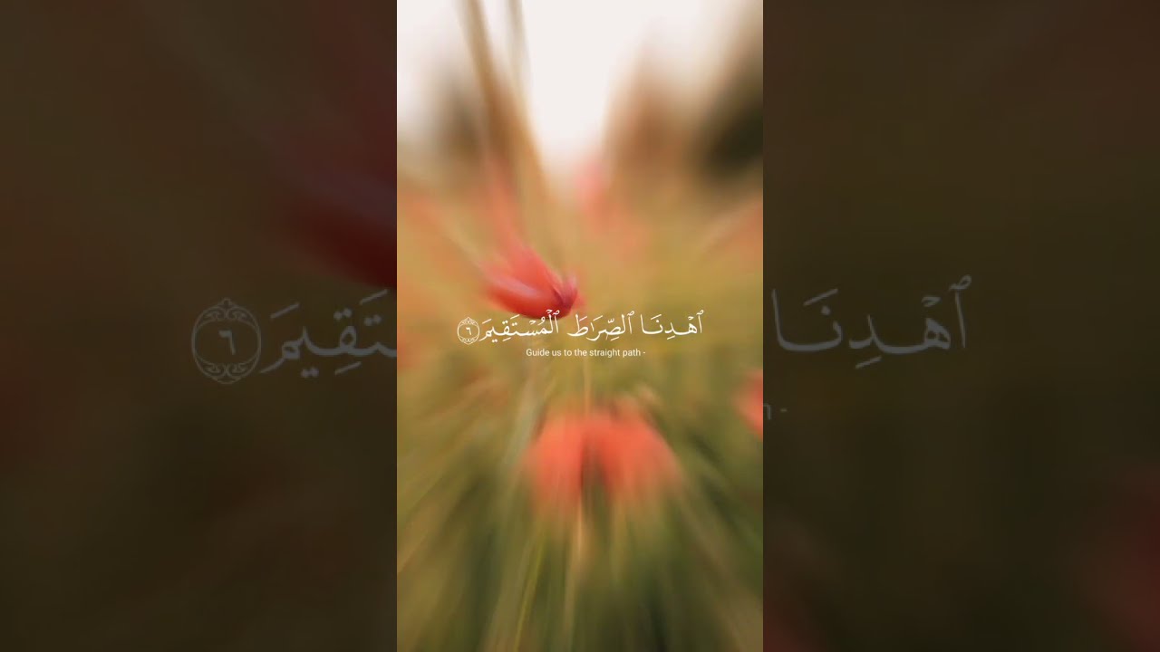 سورة الفاتحة #قرآن #راحة_نفسية #قران_كريم