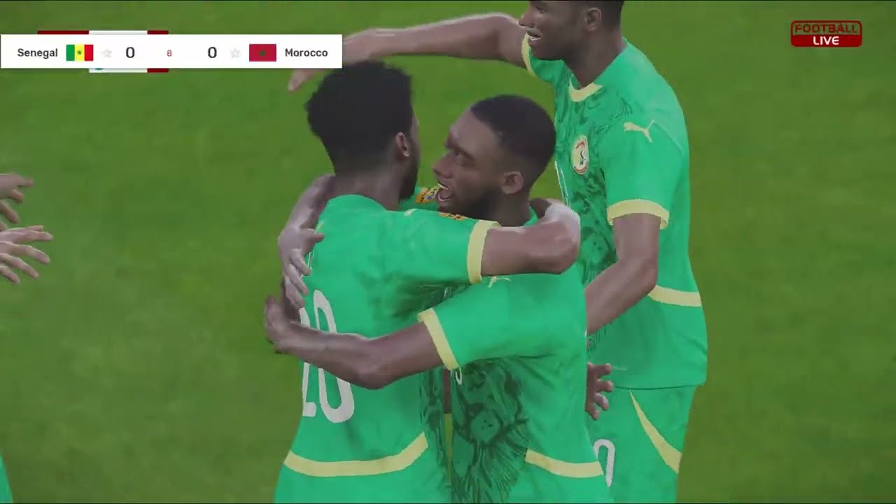 بث مباشر مباراة المغرب و السنغال | كأس امم افريقية | محاكاة مباراة اليوم| LIVE pes السنغال ضد المغرب