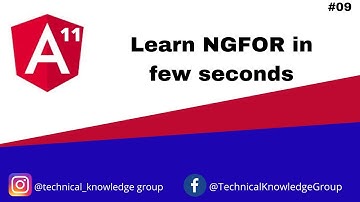 Angular 11 - ngFor in Angular 11, #tutorial 09