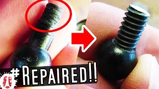 REPAIRED! HOW TO Fix Damaged Or Stripped Threads On A Plastic Bolt / Screw #DIY #Repair #solved