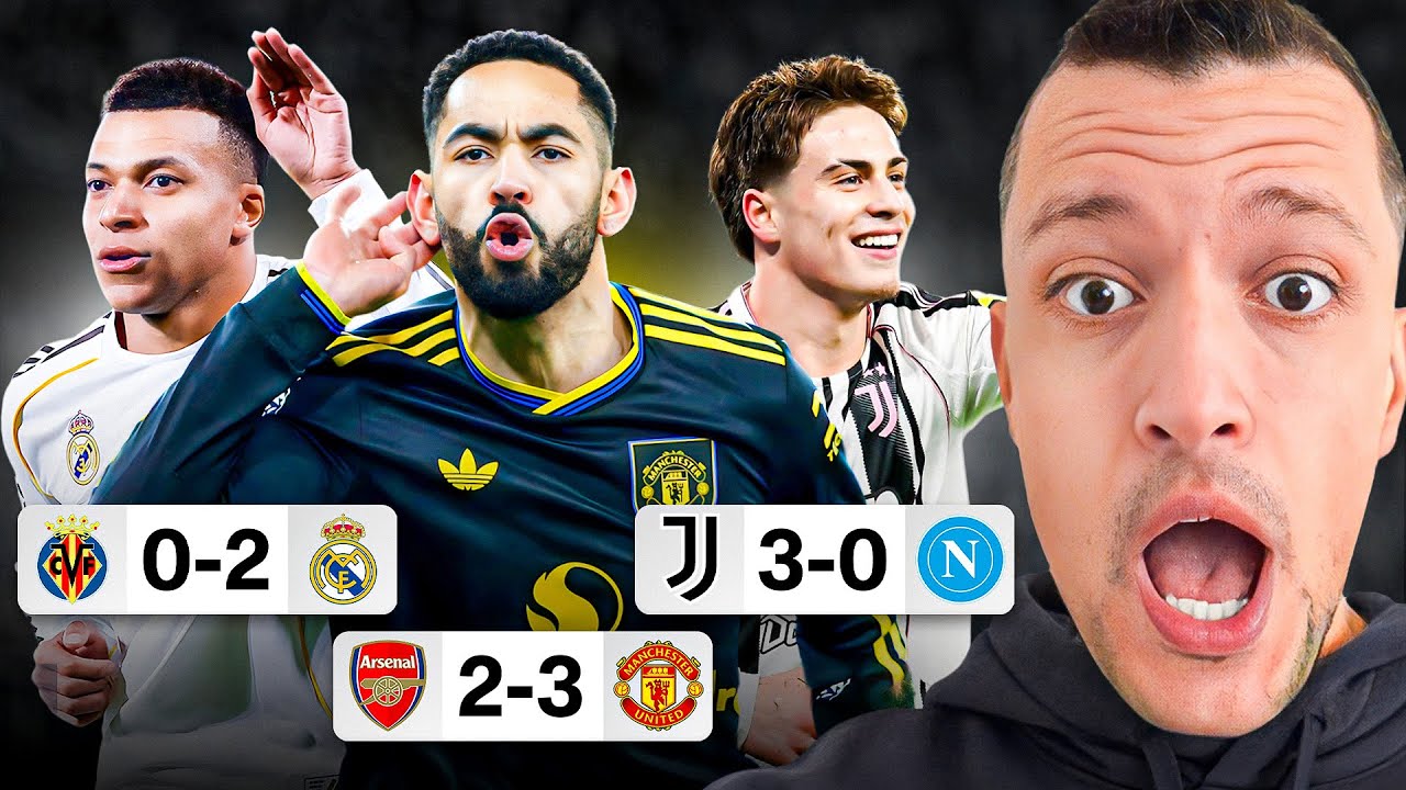 MAN UNITED STUN ARSENAL 2-3 | LIVERPOOL COLLAPSE 2-3 | JUVE DOMINATE NAPOLI 3-0 | MADRID BARCA WIN