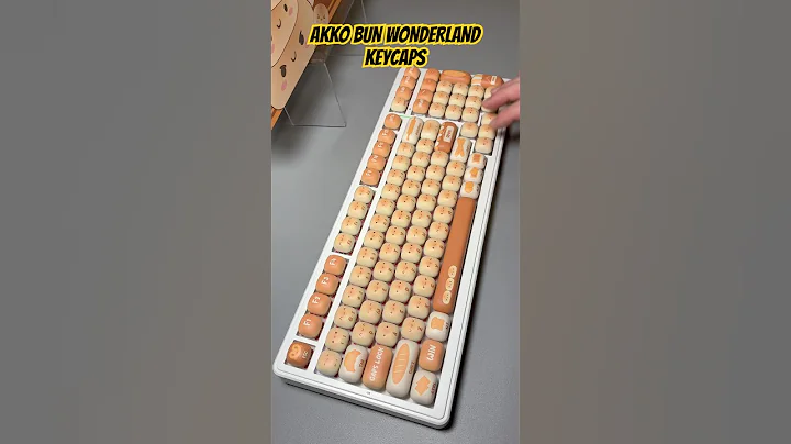 AKKO BUN WONDERLAND Keycap set for the keyboard🥨🥐🥖🍞#keycaps