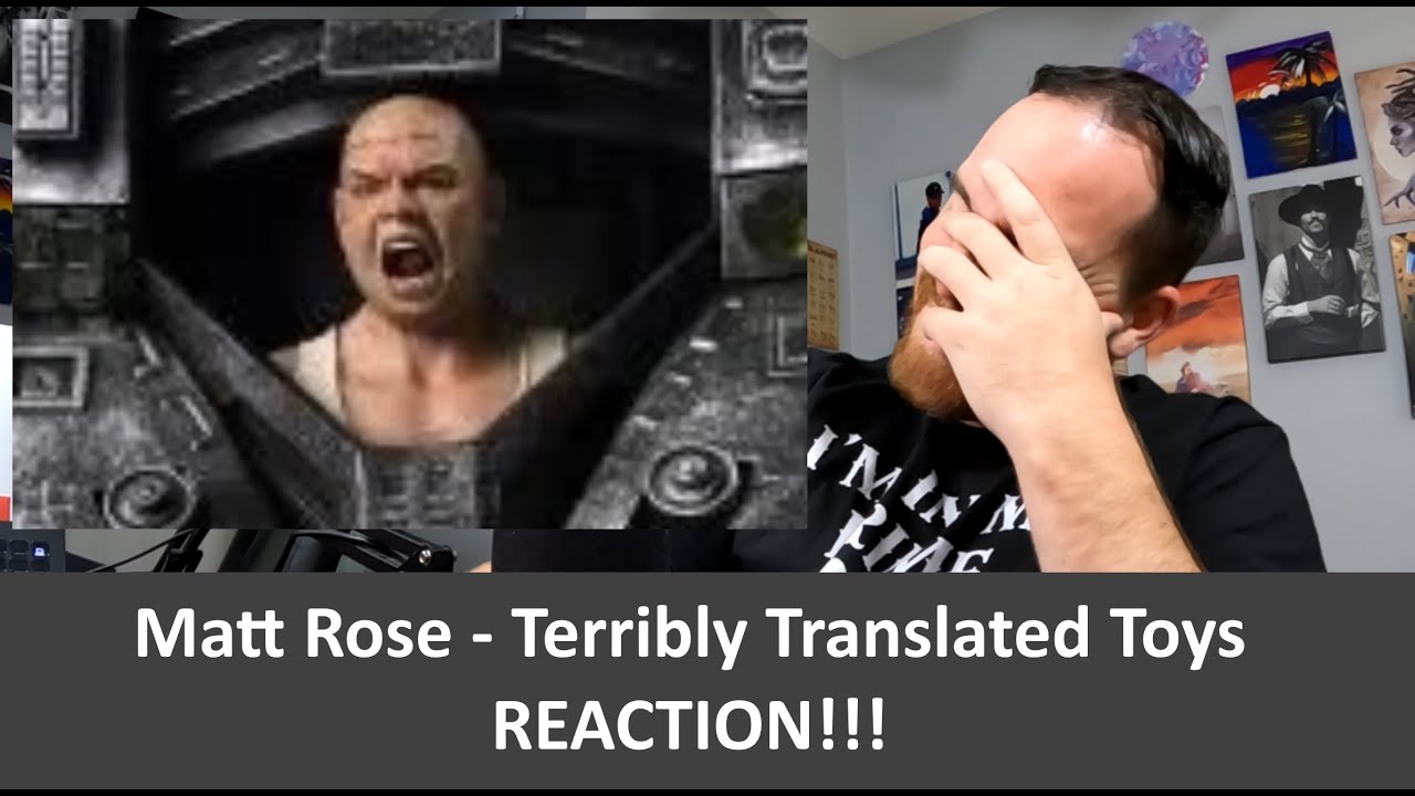 American Reacts MATT ROSE - Terribly Translated Toys REACTION