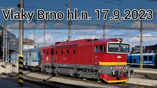 Vlaky Brno hl.n. 17.9.2023