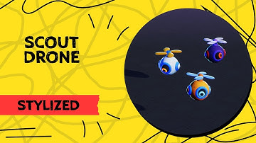 www.Meshtint.com | Scout Drone Cute Pro Series | Unity Game Engine