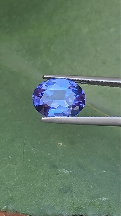 Синий Танзанит 6.38ct Элегантность Природы из Танзании #Танзанит # ...