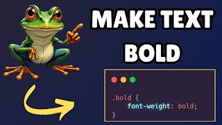 How to Make Text Bold in HTML and CSS