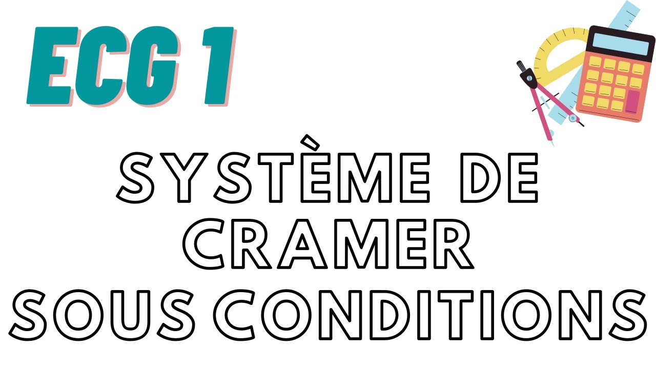 Matrices exercice syst me de cramer sous conditions youtube