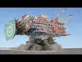 Boom inside 215 million explosion  demolition of largest offshore oil rigs youve never seen