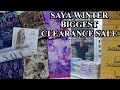 Saya brand sale 2025 | Saya winter biggest Clearance sale | 50%Of Saya Winter 💯%Original | Saya sale