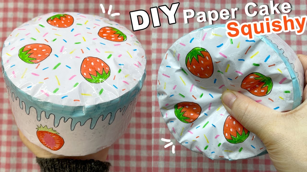 Как сделать Squishy торт ко дню рождения » вики полезно Бумажный торт своими руками Squishy | Лиам