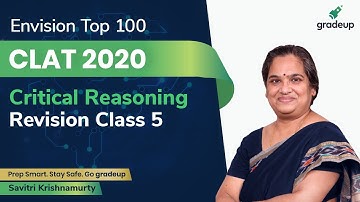 CLAT 2020 | Revision Class 5 | Critical Reasoning | Savitri Ma
