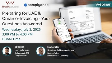 [Webinar] - Preparing for UAE & Oman e-Invoicing - Your Questions Answered #TaxCompliance