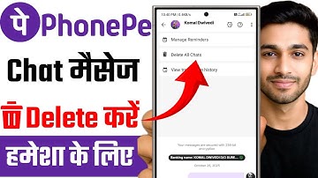 How to delete phonepe chat | How to delete phonepe chat messages | delete phonepe messages 2025